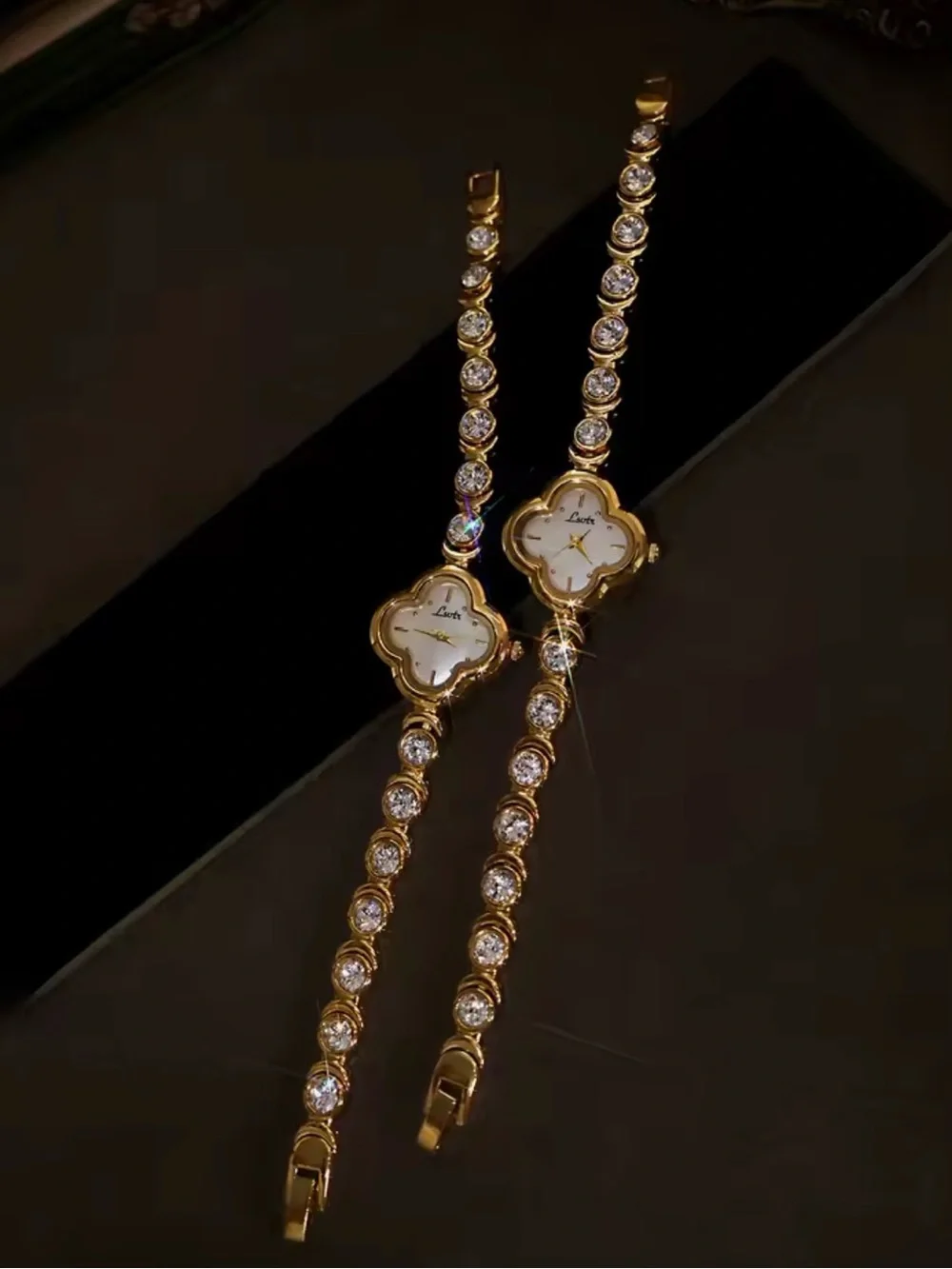 Gold-Tone Clover Bracelet Watch - Gold